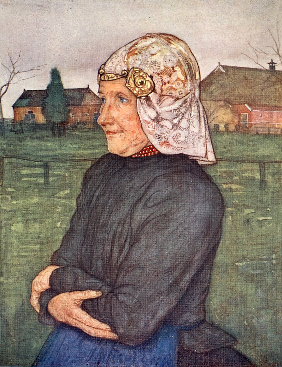 Drenthen vanha nainen, 1904 tekijältä Nico Jungman