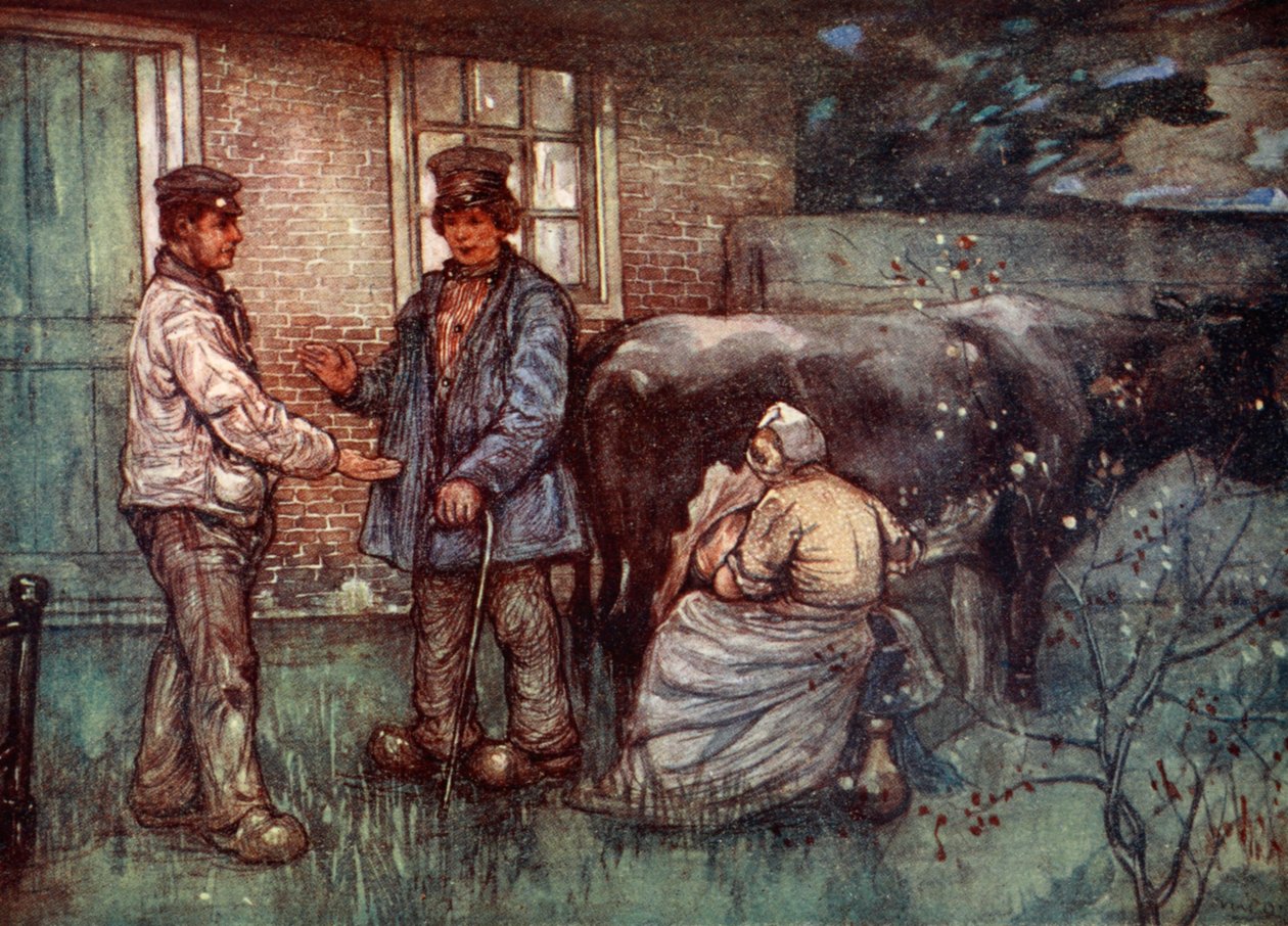Lehmän myynti, 1904 tekijältä Nico Jungman