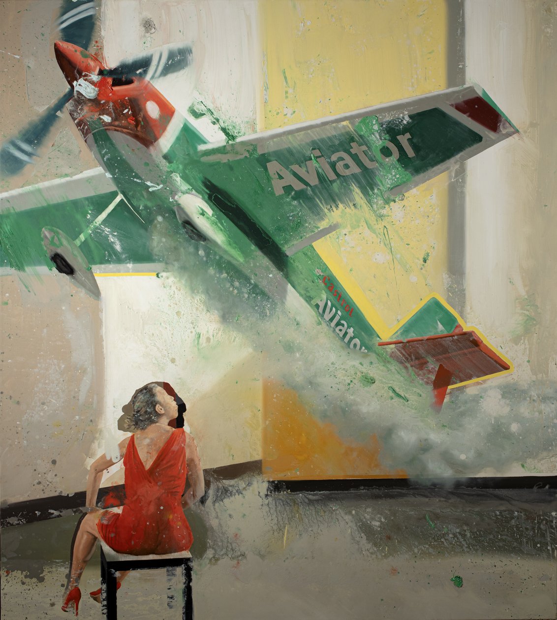 Air Blow IV, 2023 (öljy kankaalle) tekijältä Nicola Pucci