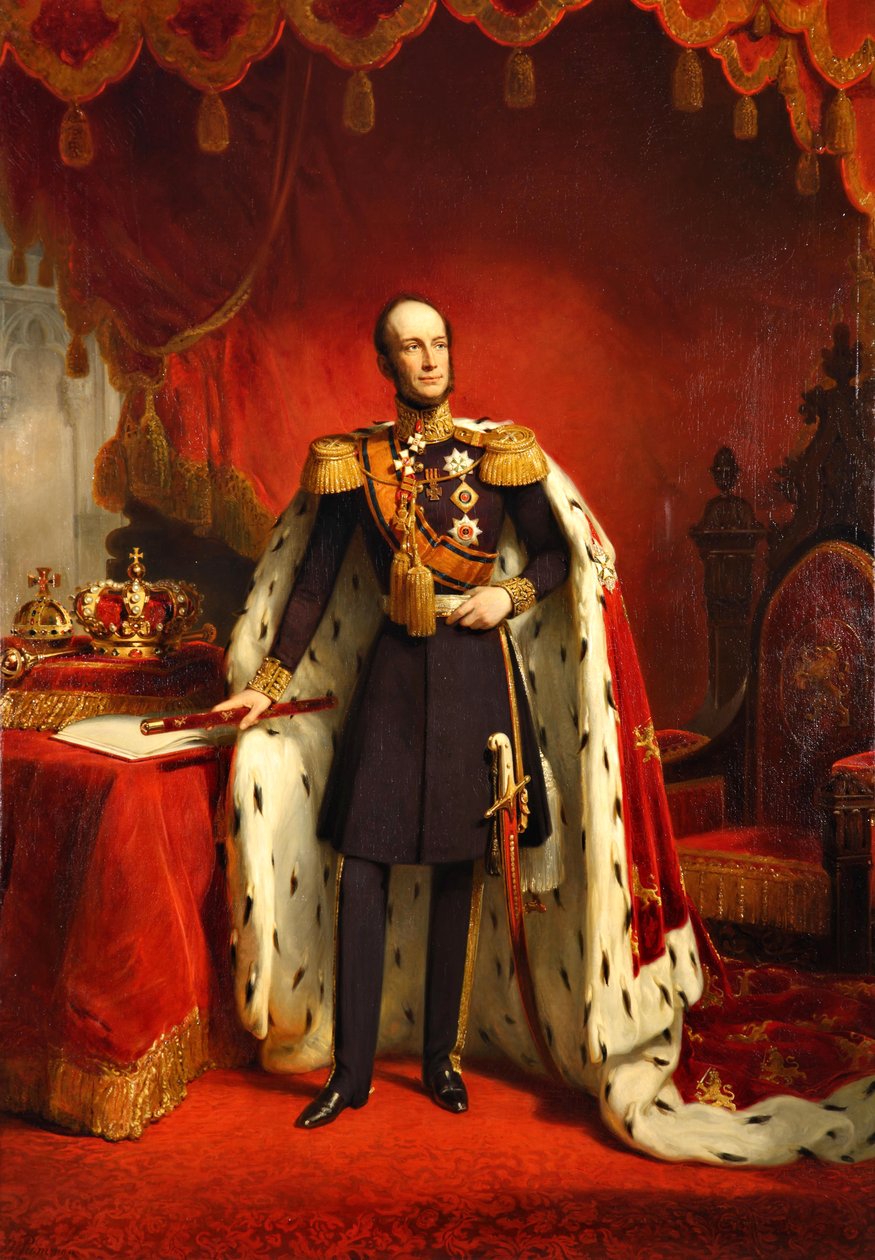 Muotokuva Alankomaiden William II: sta (1792-1849) tekijältä Nicolaas Pieneman