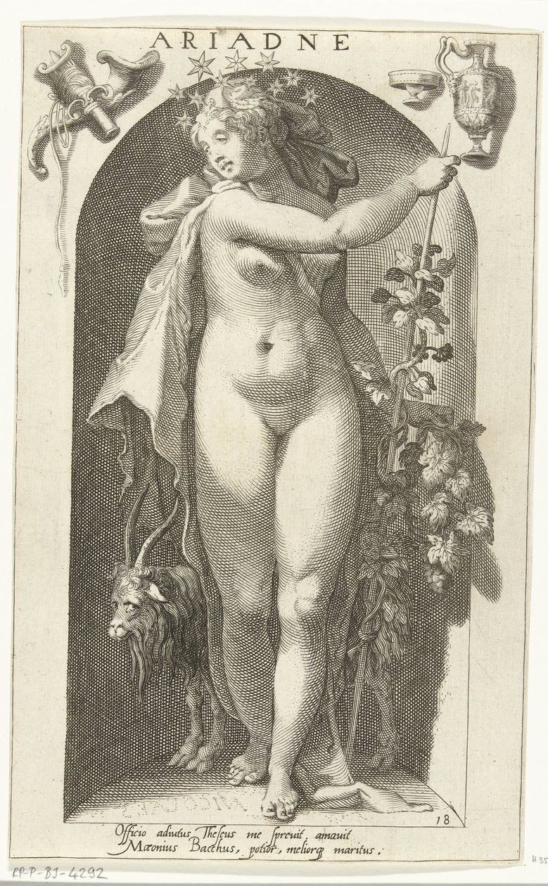 Ariadne (otsikko esineessä) Ancient Gods (sarjan nimi) tekijältä Nicolaas Braeu