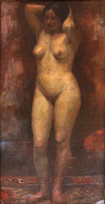 Nud, ulei pe panzan tekijältä Nicolae Vermont