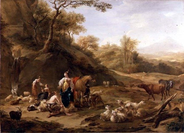 "Granida ja Daifilo" tekijältä Nicolaes Pietersz. Berchem