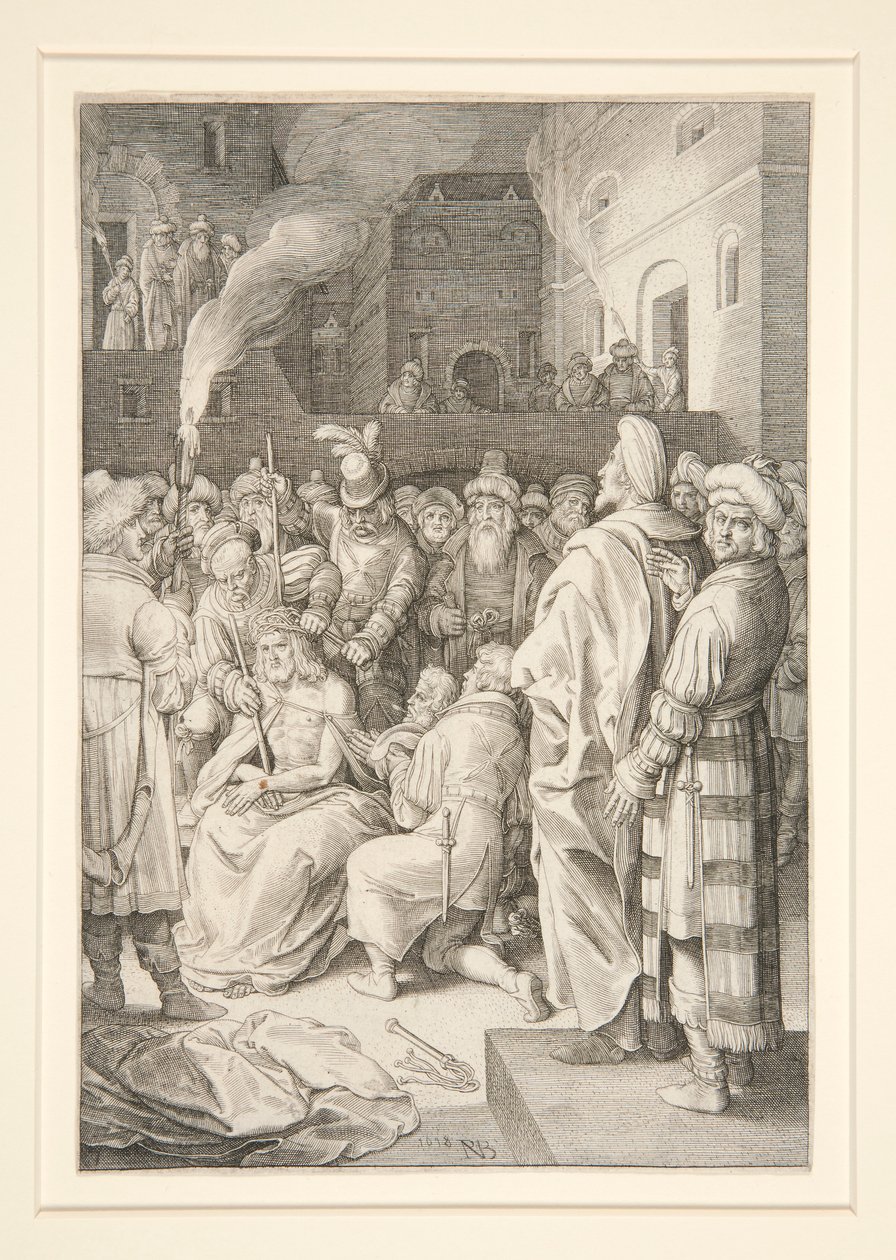 Crowning with Thorss (Passion-sarja) tekijältä Nicolaes de Bruyn