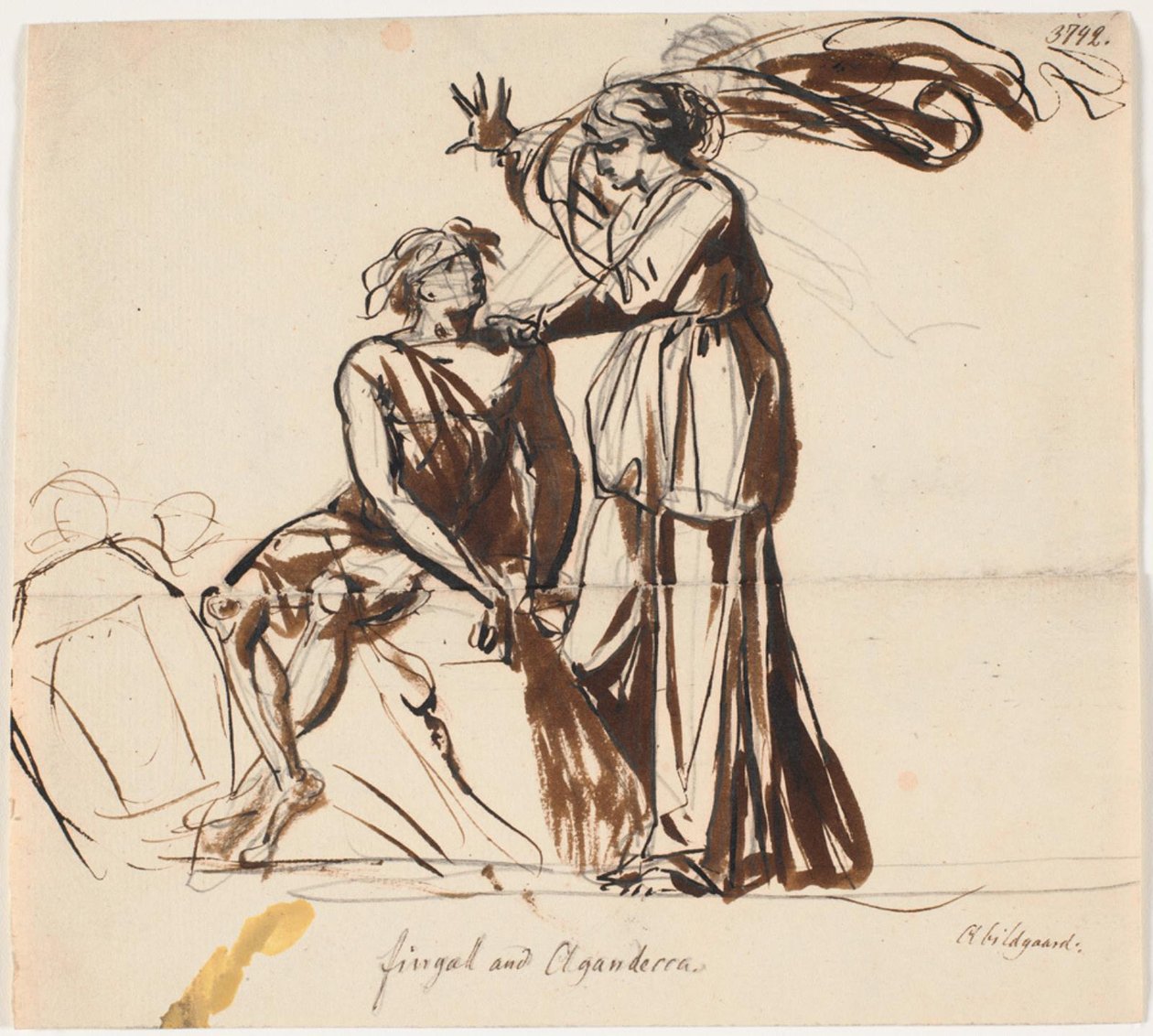 Fingal ja Agandecca. Ossians digte, Fingal III tekijältä Nicolai Abildgaard