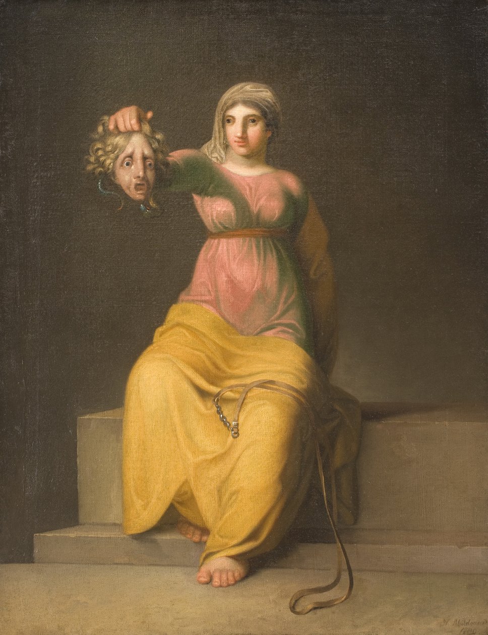 Teologia. Allegorinen hahmo, 1800. tekijältä Nicolai Abraham Abildgaard