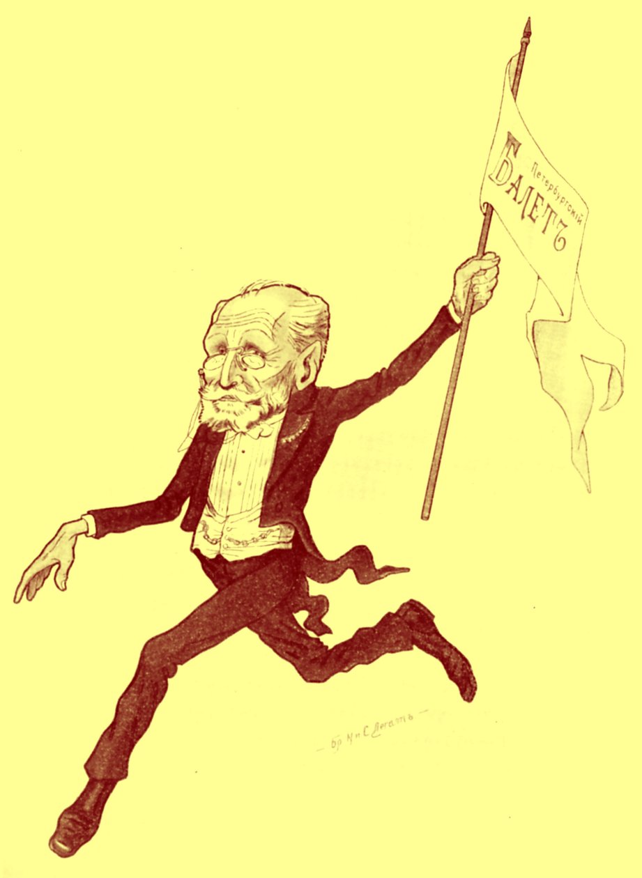 PETIPA Mariuksen karikatyyri tekijältä Nicolas Legat