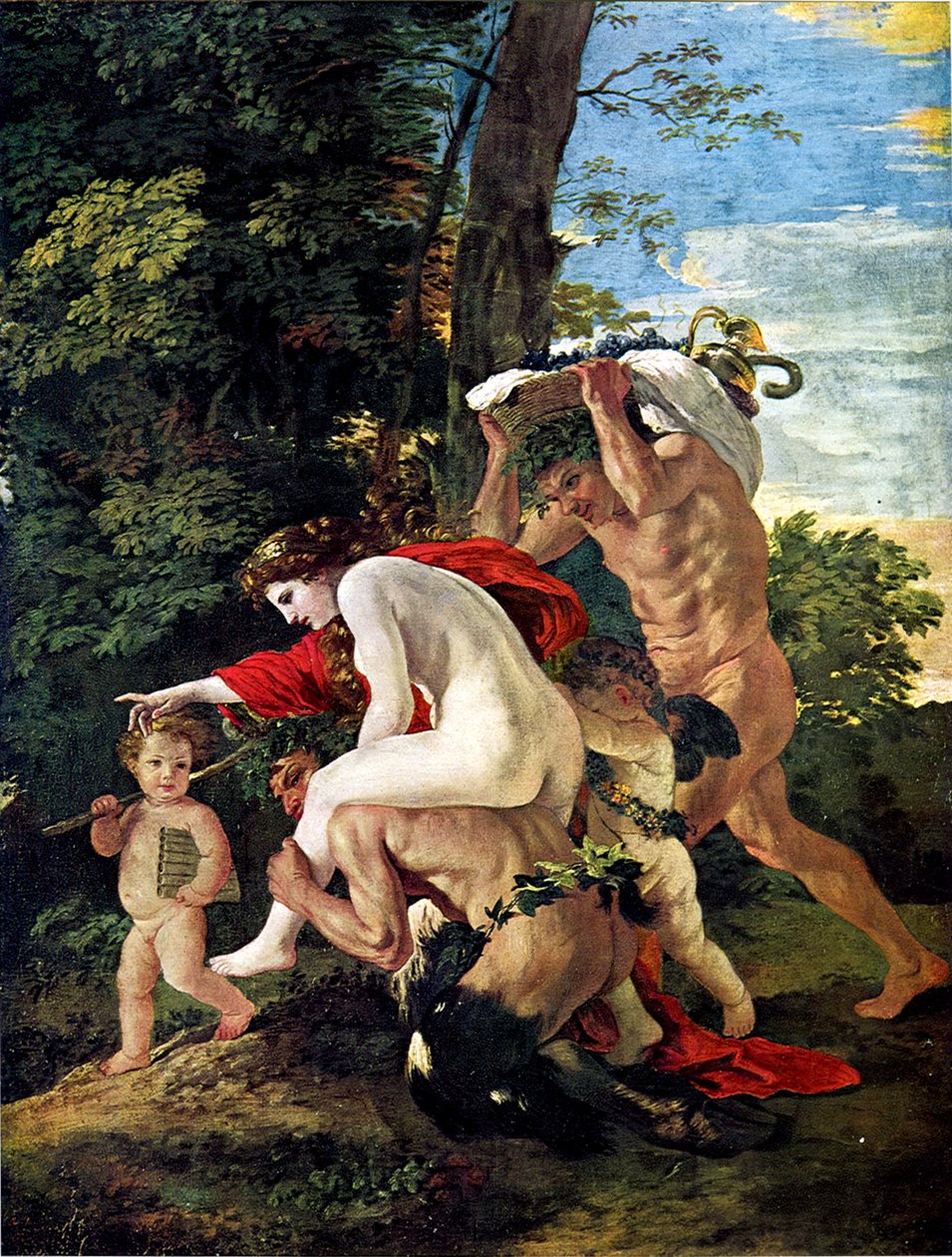 Bacchic -kohtaus tekijältä Nicolas Poussin