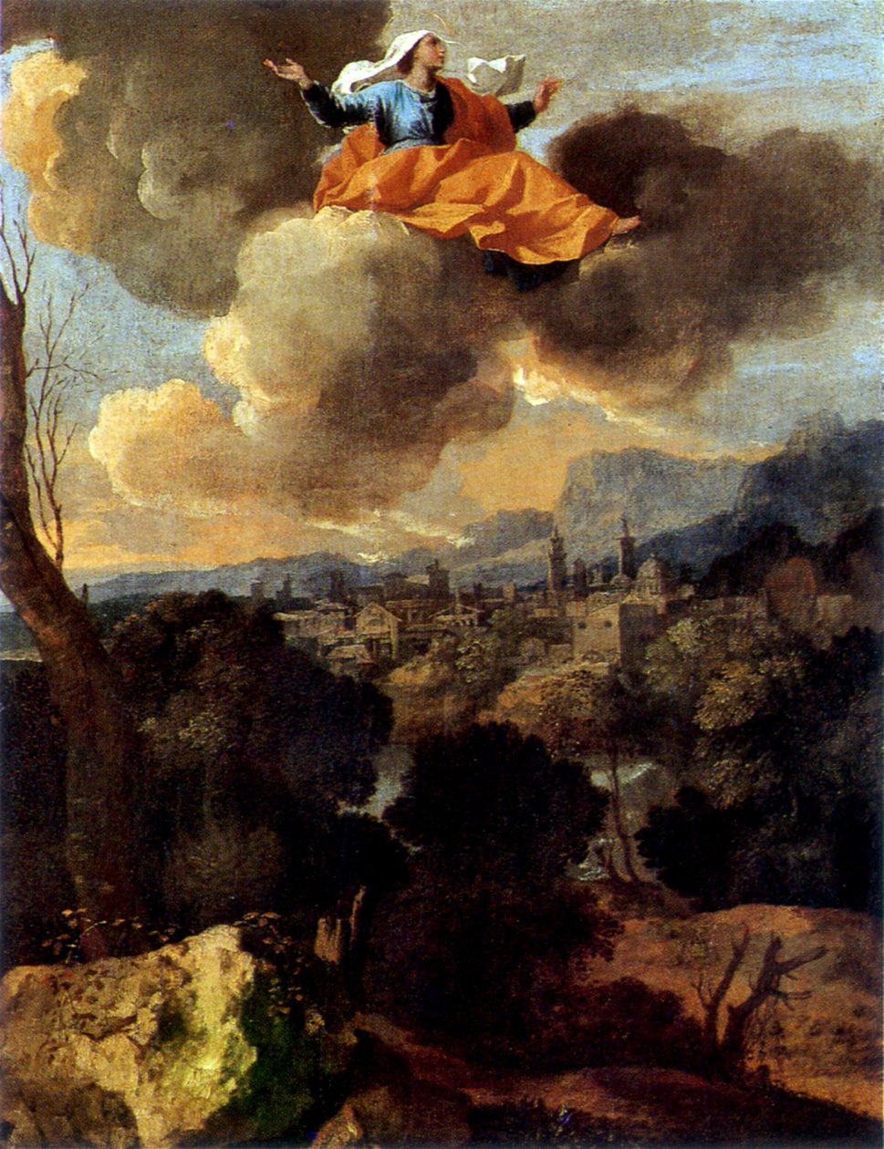 La Translation miraculeuse de sainte Rita de Cascia tekijältä Nicolas Poussin