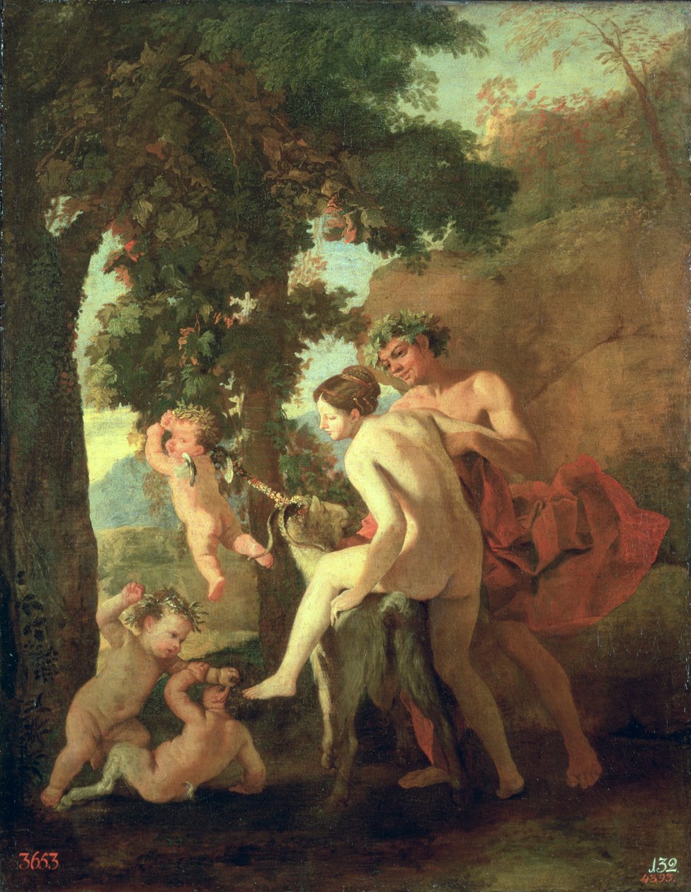 Venus, Faun ja Putti, 1630-luvun alku tekijältä Nicolas Poussin