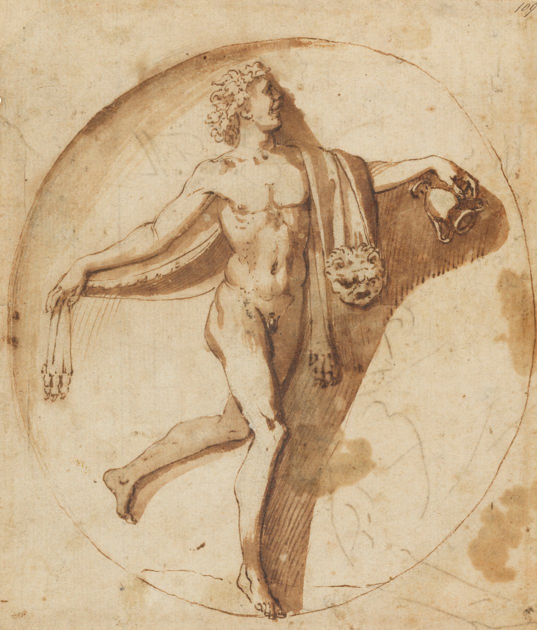 Bacchuksen äänestäjä, n. 1640 tekijältä Nicolas Poussin