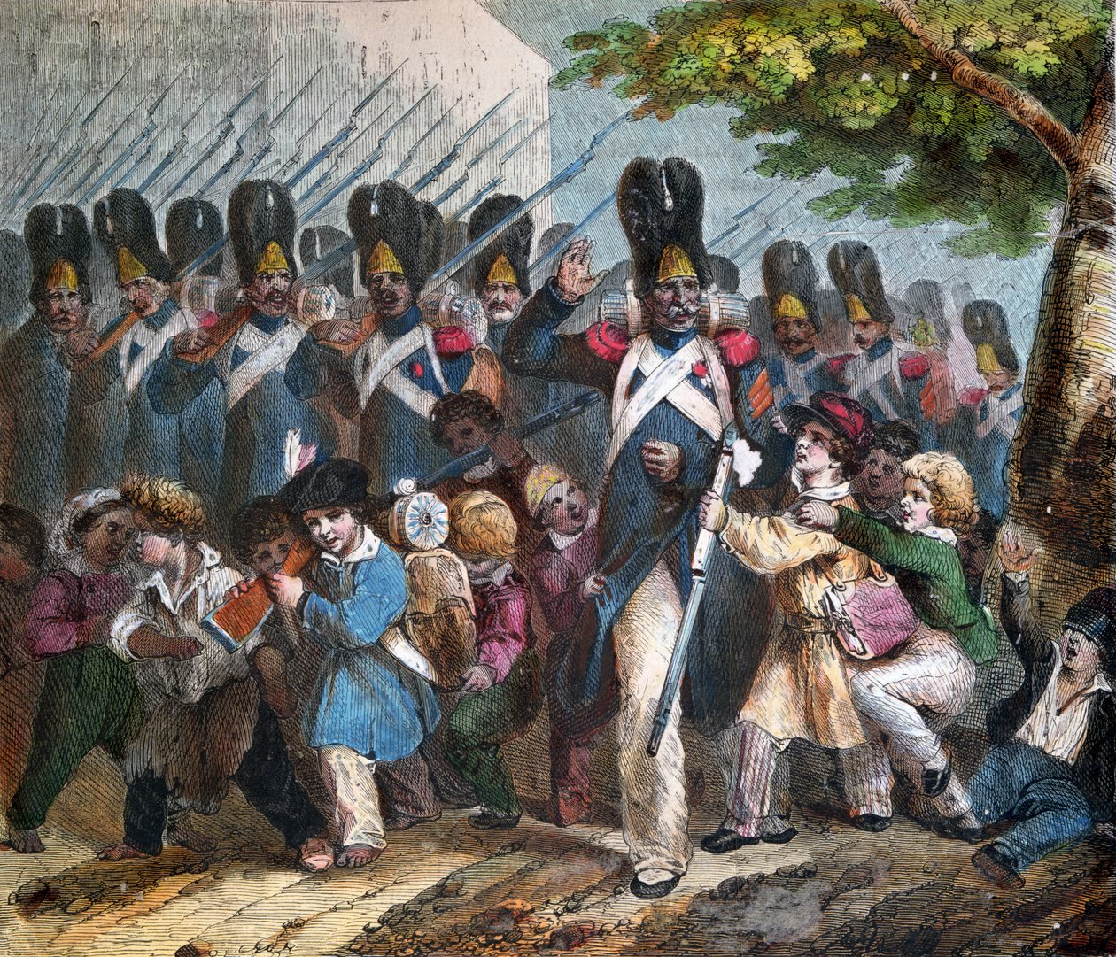 Napoleon I:n grenadiers (1769-1821), n. 1820 tekijältä Nicolas Toussaint Charlet