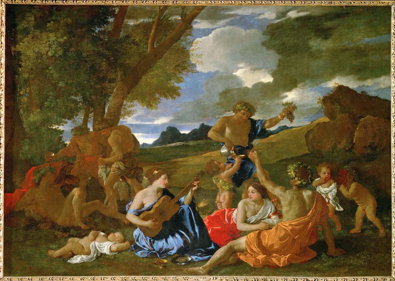 Le Grand Bacchanal ... tekijältä Nicolas (attr.to) Poussin