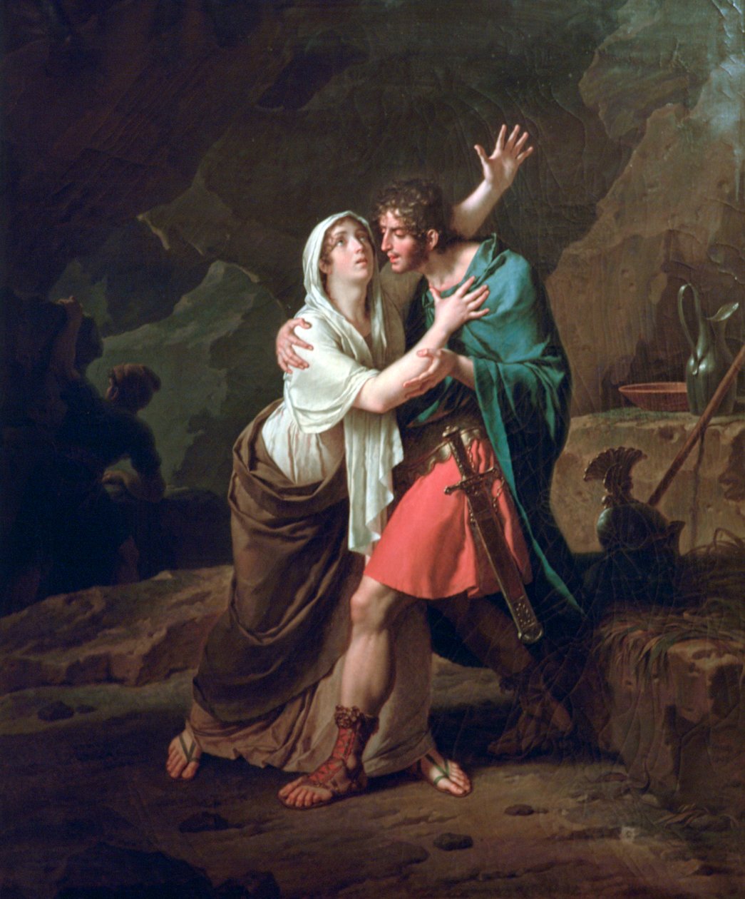 Eponine ja Sabinus, 1802 tekijältä Nicolas Andre Monsiau
