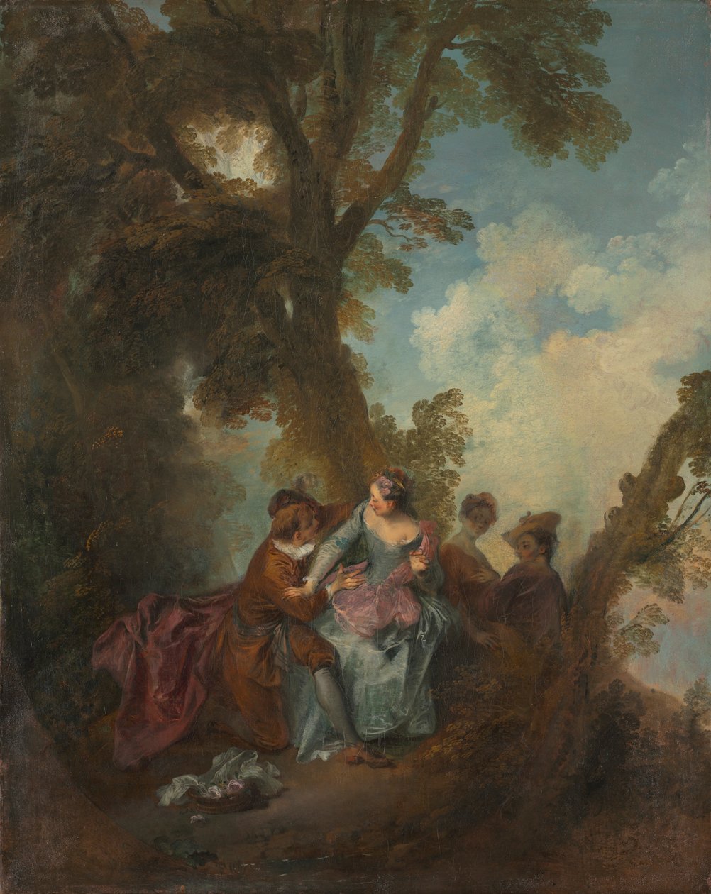 Rakkauden julistus, c. 1720. tekijältä Nicolas Lancret