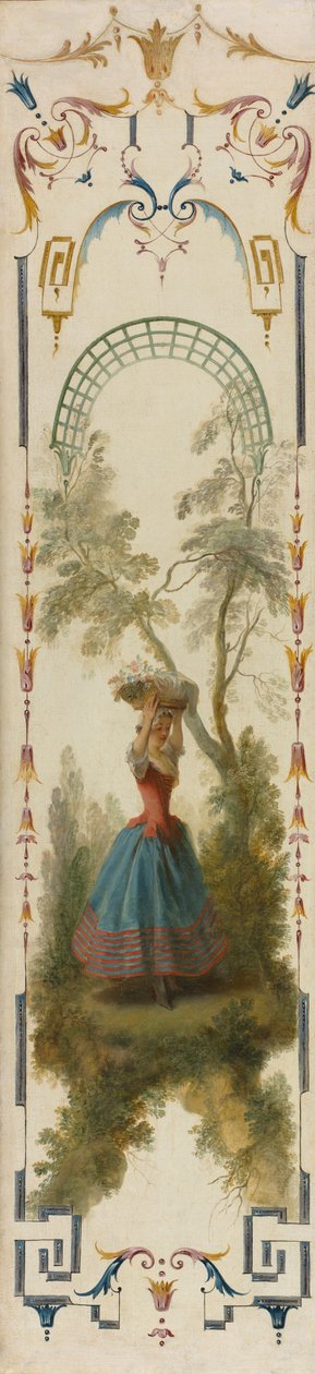 Puutarhaviljely, c. 1723-1727. tekijältä Nicolas Lancret