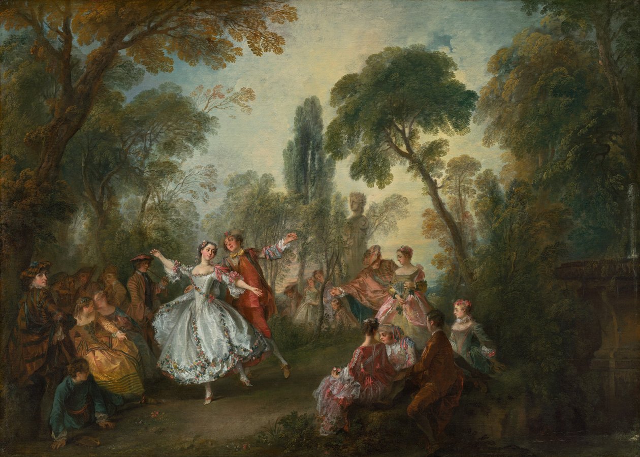 La Camargo Dancing, c. 1730. tekijältä Nicolas Lancret