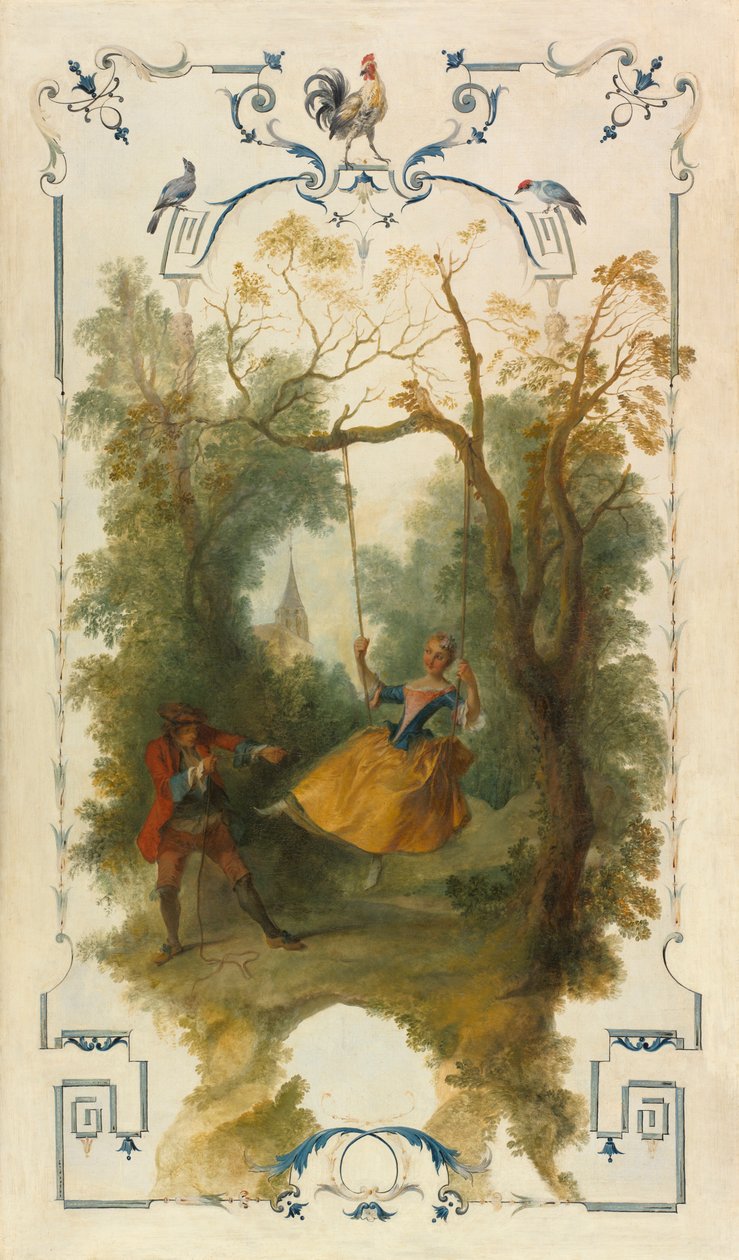 Swing, c. 1723-1727. tekijältä Nicolas Lancret