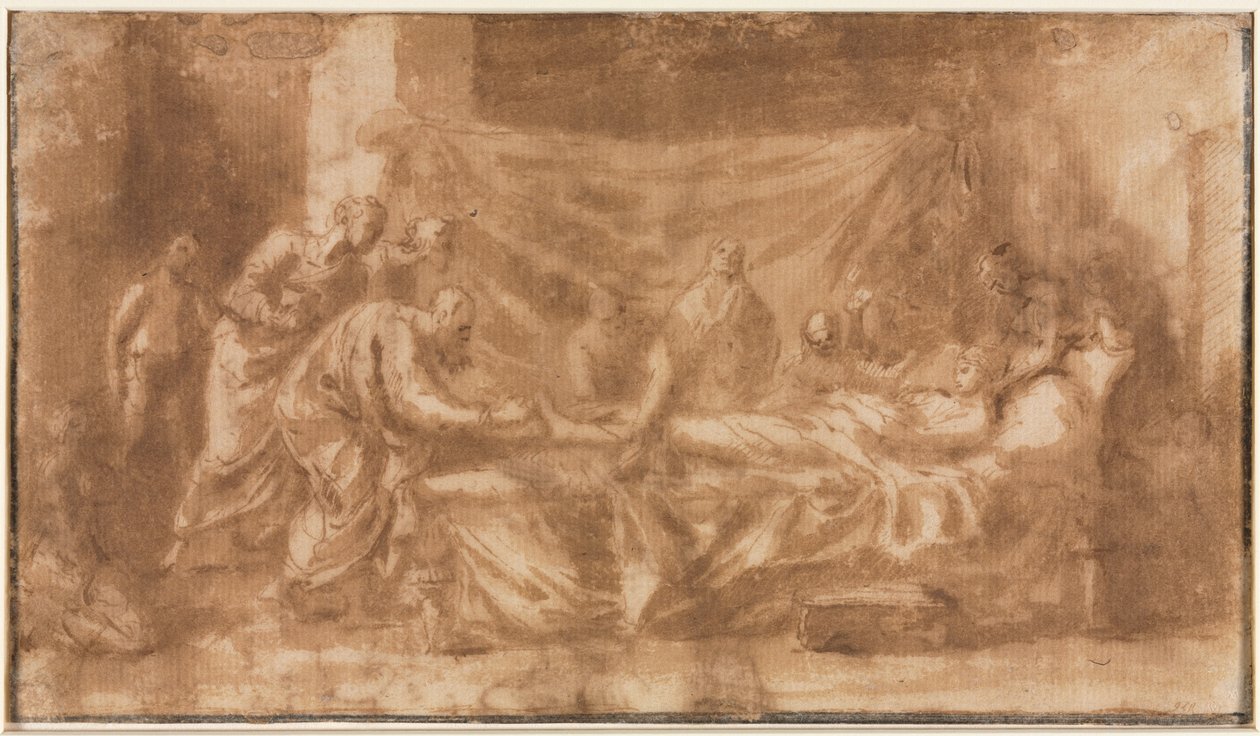 Äärimmäinen synninpäästö (recto) tekijältä Nicolas Poussin