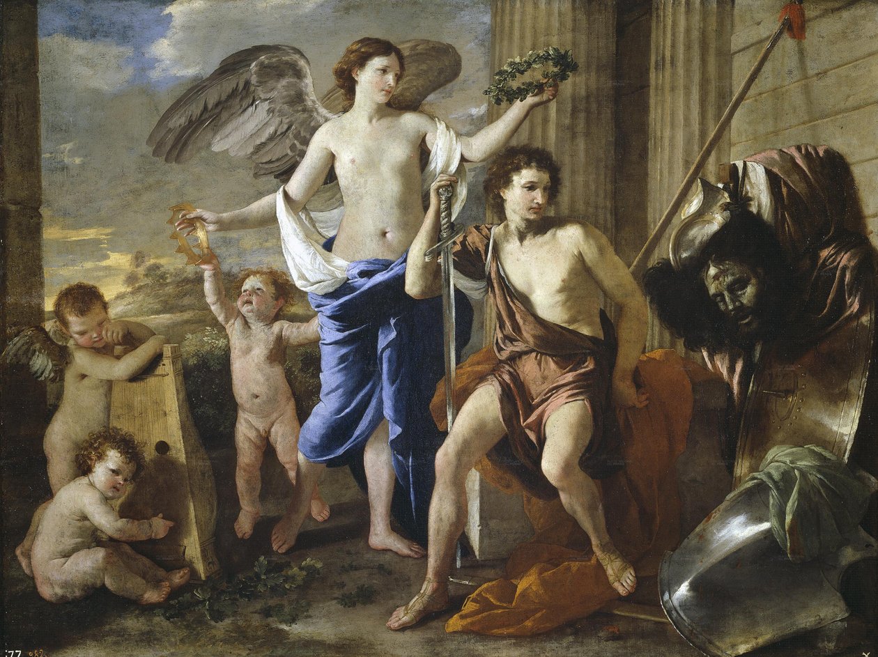 Daavidin voitto tekijältä Nicolas Poussin