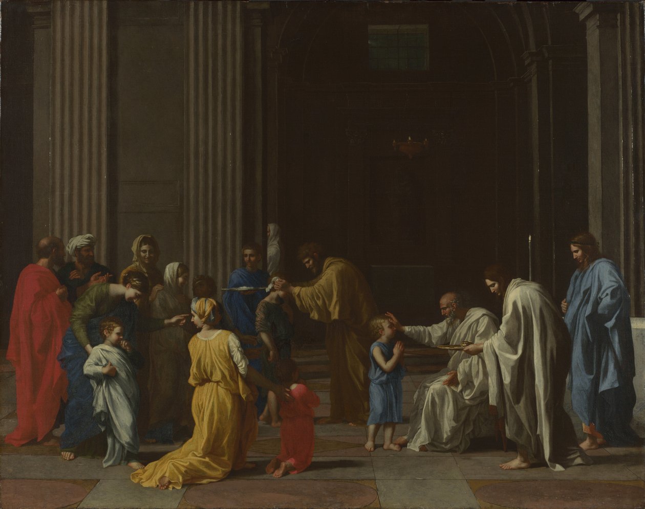 Seitsemän sakramenttia: Konfirmaatio, noin 1637-1640 tekijältä Nicolas Poussin