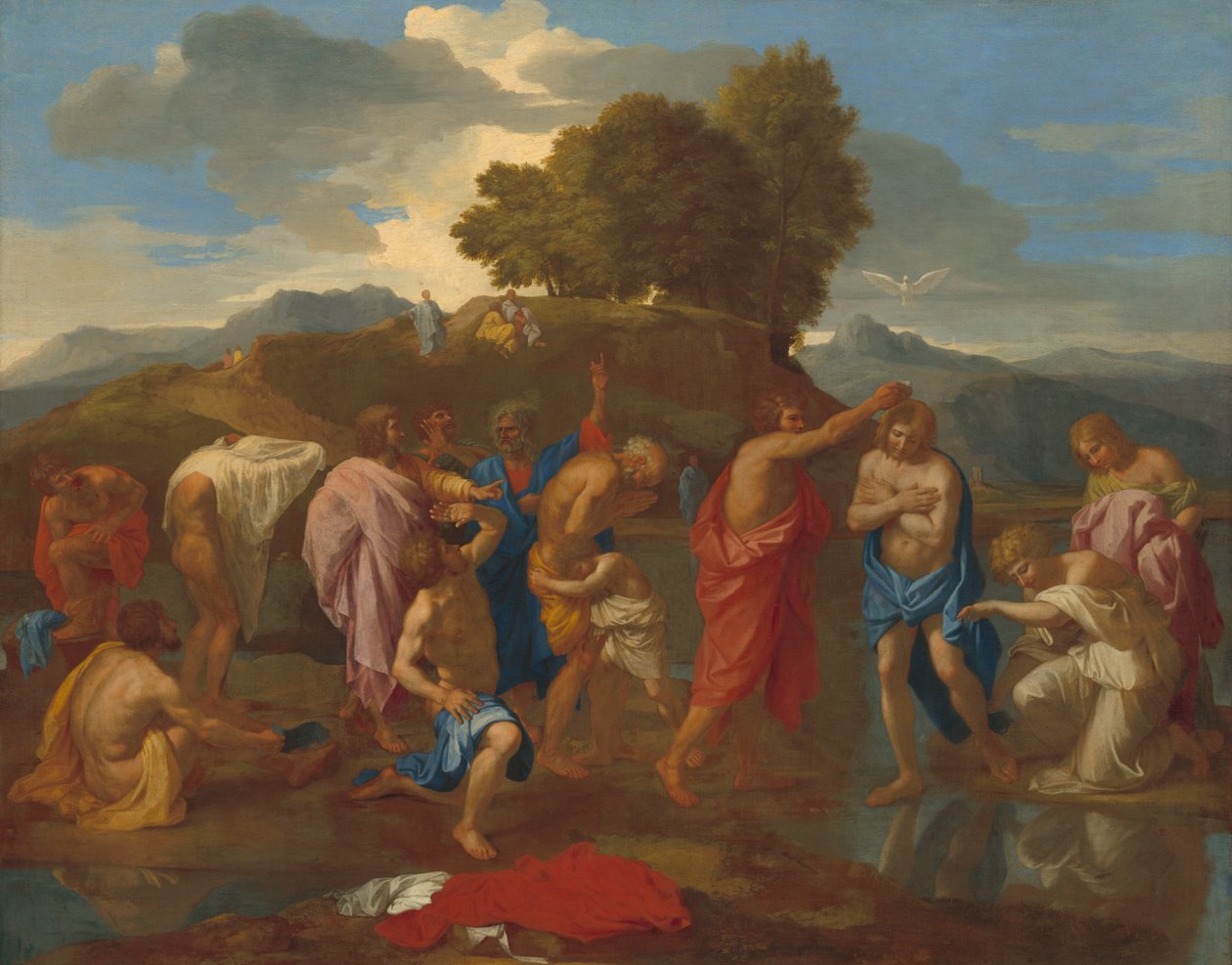 Kristuksen kaste tekijältä Nicolas Poussin