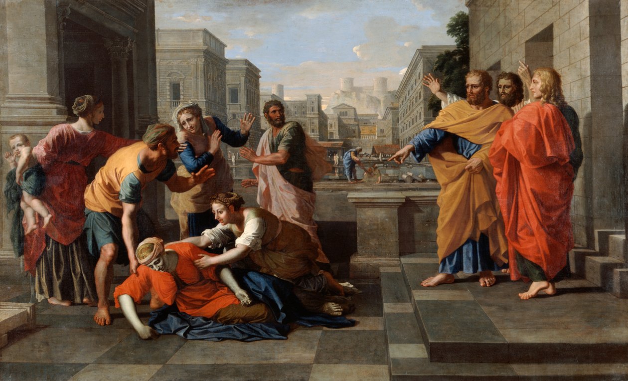 Sapphiran kuolema, 1652 tekijältä Nicolas Poussin