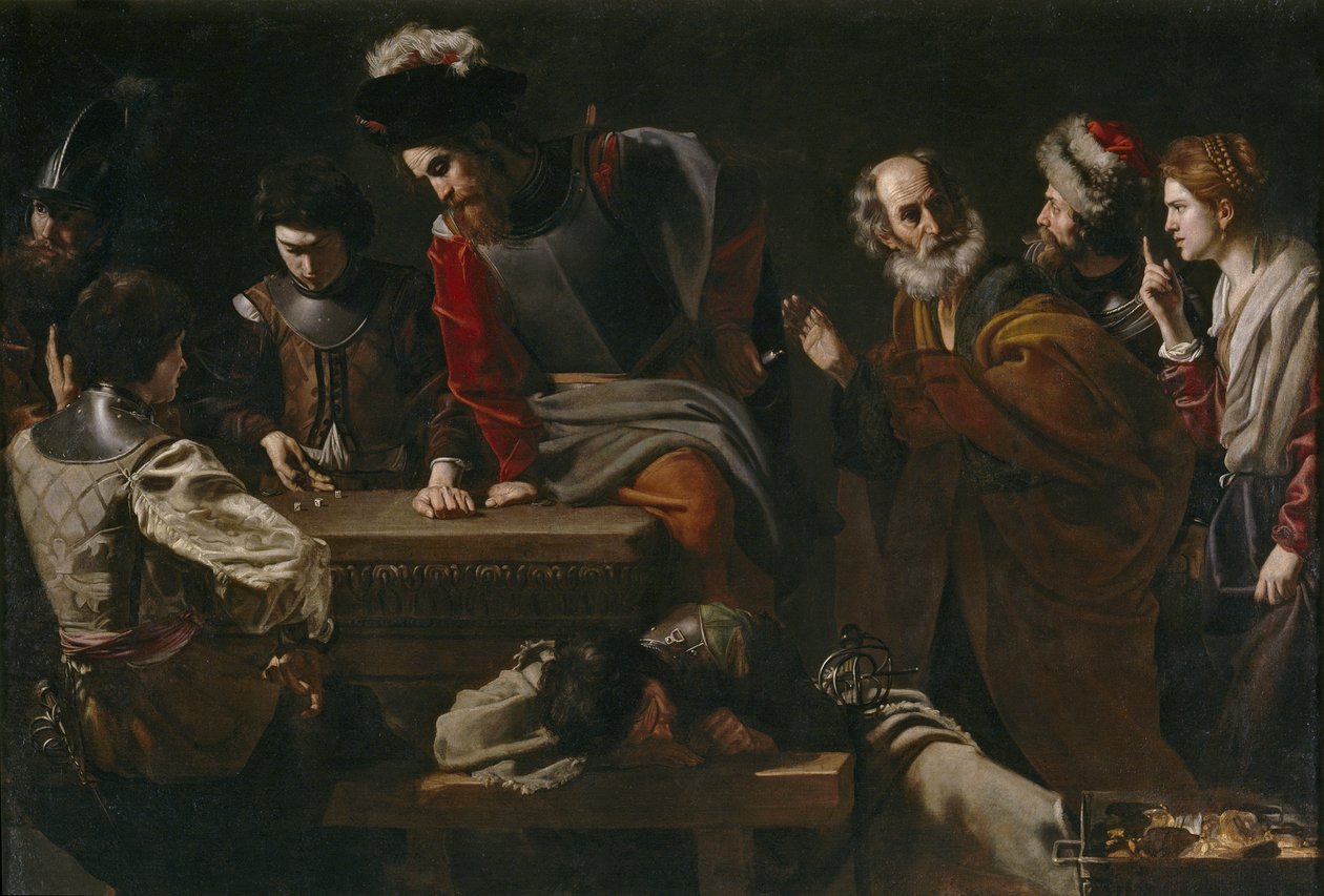 Pyhän Pietarin kieltäminen, noin 1625 tekijältä Nicolas Tournier