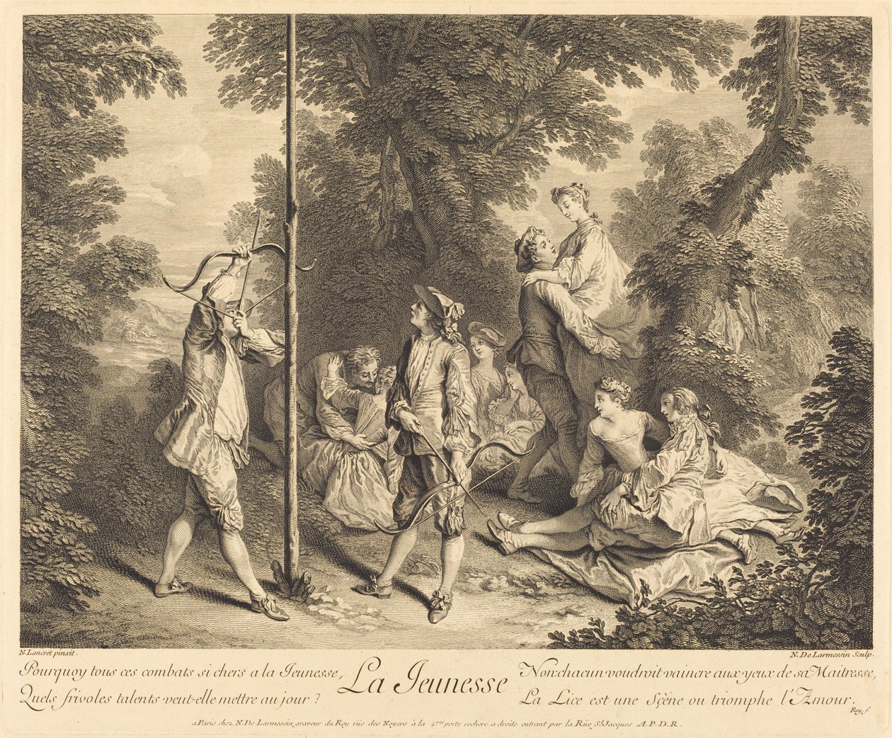 Nuoruus tekijältä Nicolas de Larmessin IV after Nicolas Lancret