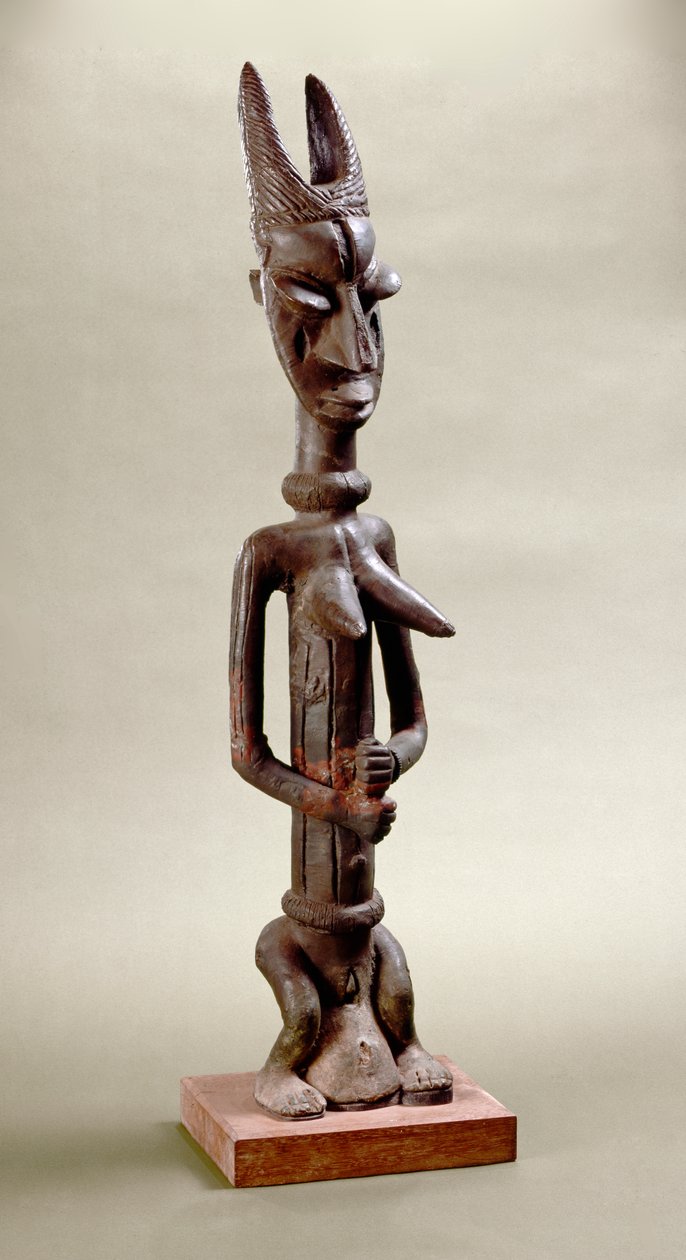 Figure of Onile, Iperu, Tsoede (brass) tekijältä Nigerian
