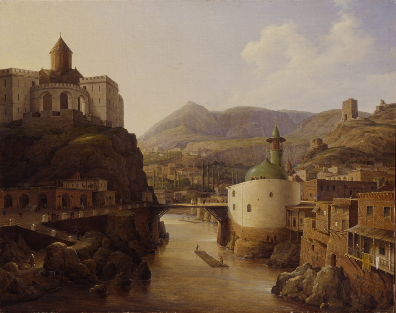 Näkymä Tiflisiin, 1839 tekijältä Nikanor Grigoryevich Chernetsov