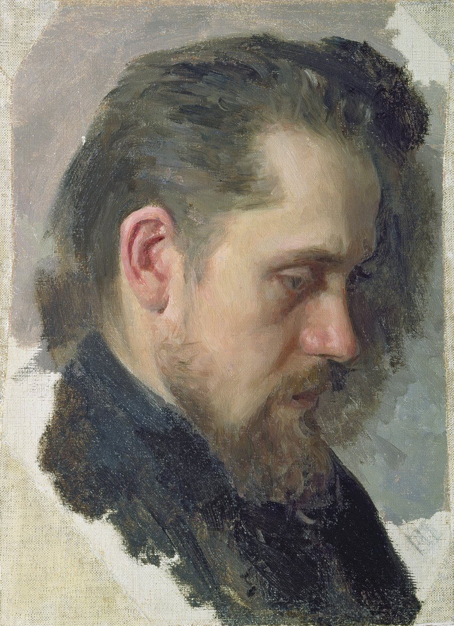 Muotokuva kirjailija Nikolay Pomyalovskysta, 1860 tekijältä Nikolai Vasilievich Nevrev