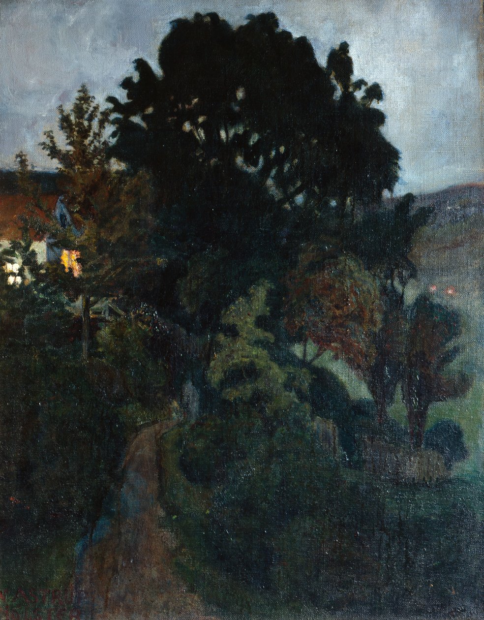 Syksyinen hämärä puutarhassa tekijältä Nikolai Astrup