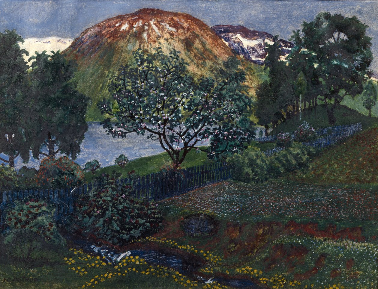 Kesäkuun ilta puutarhassa tekijältä Nikolai Astrup