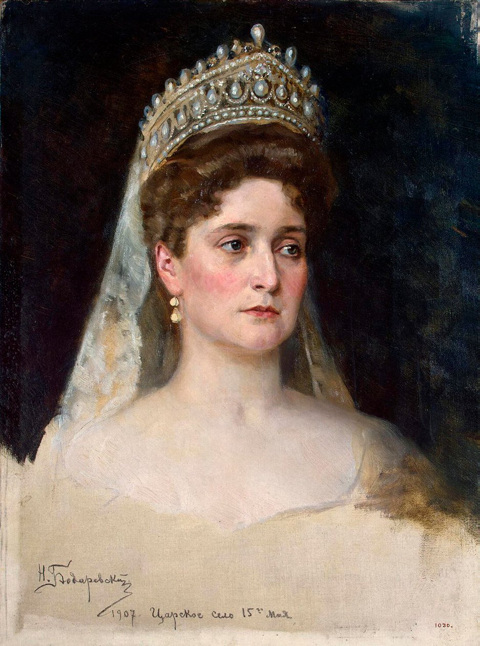 Tsaaritar Aleksandra Fjodorovna, 1907. tekijältä Nikolai Bodarevsky