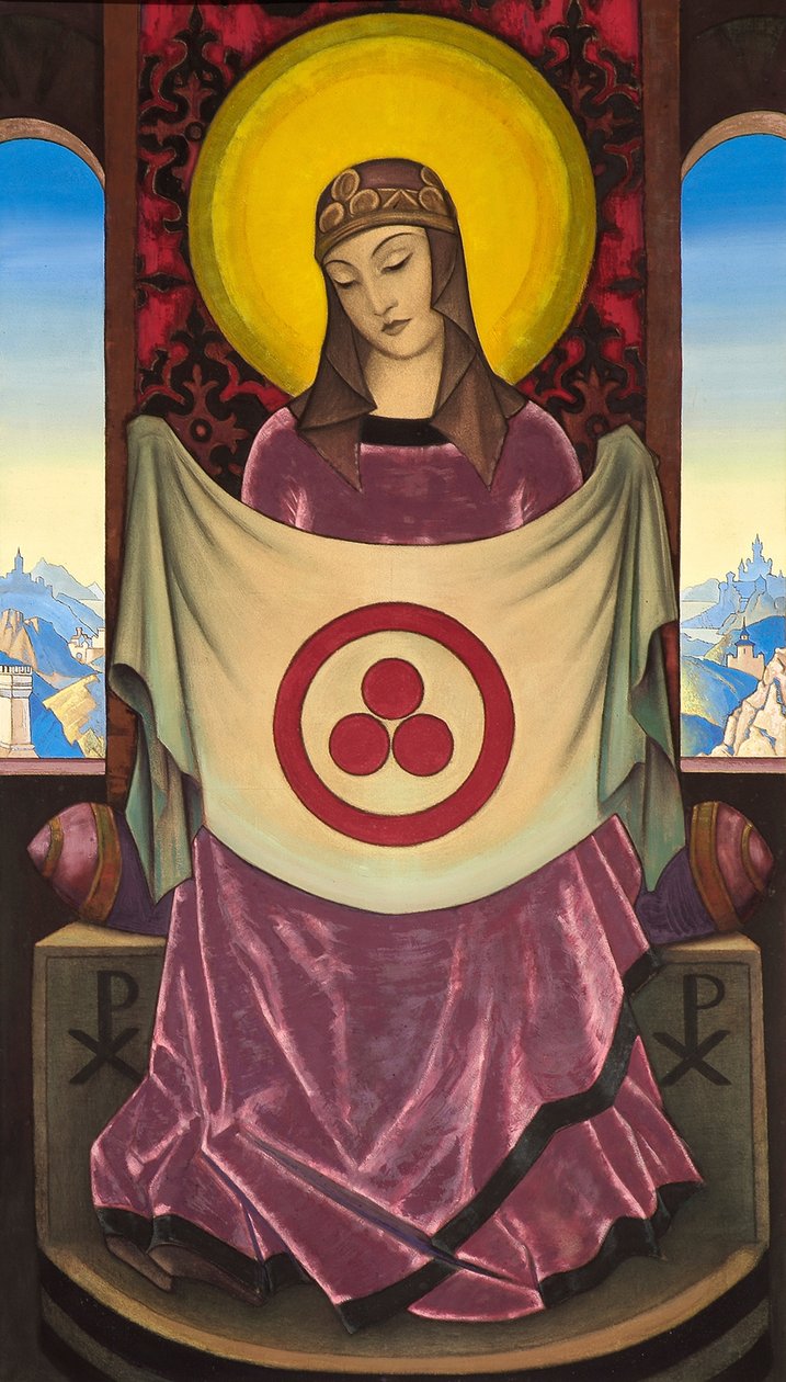 Madonna Oriflamma, 1932. tekijältä Nikolai Konstantinowitsch Roerich