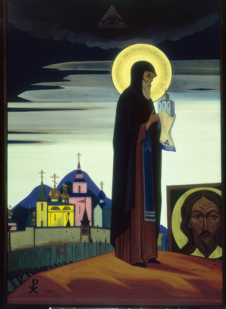 N.K. Roerich, Pyhä Sergius Radonezhista tekijältä Nikolai Konstantinowitsch Roerich