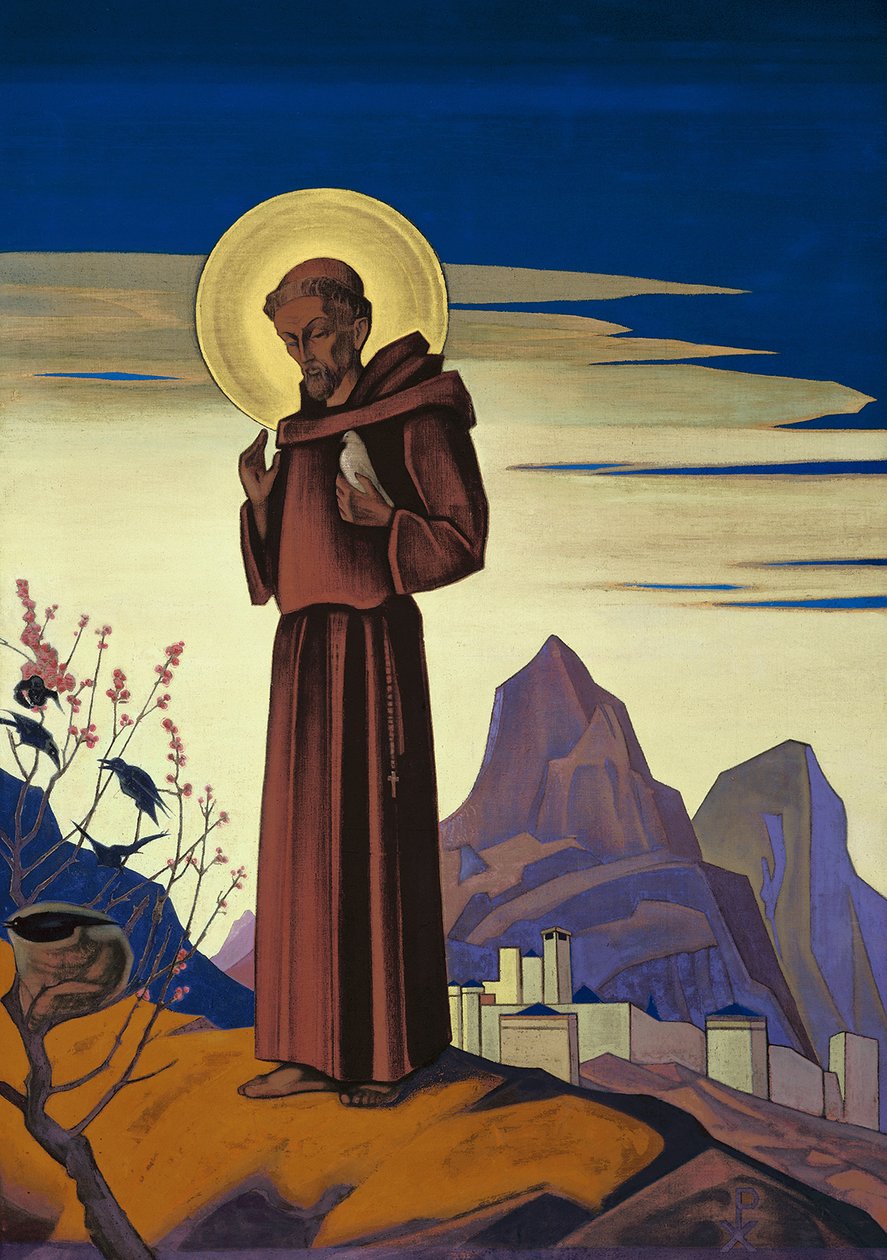 Pyhä Franciscus, 1932. tekijältä Nikolai Konstantinowitsch Roerich