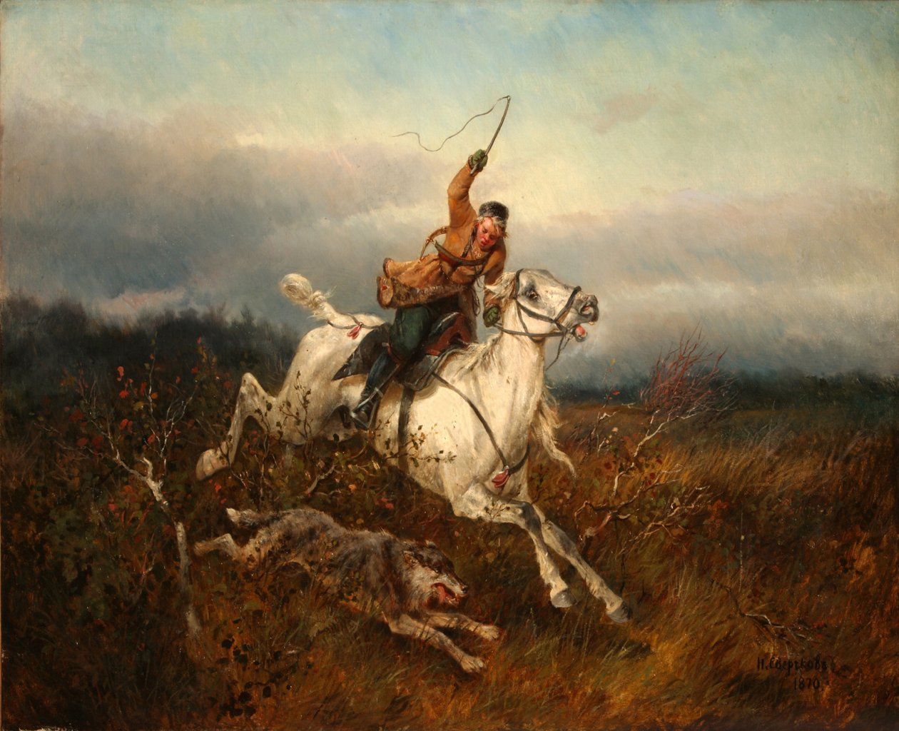 Susimetsästys, 1870 tekijältä Nikolai Yegorovich Sverchkov