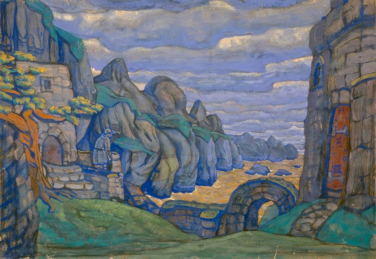 Wagner, Tristan / Roerichin näyttämö tekijältä Nikolai Konstantinowitsch Roerich