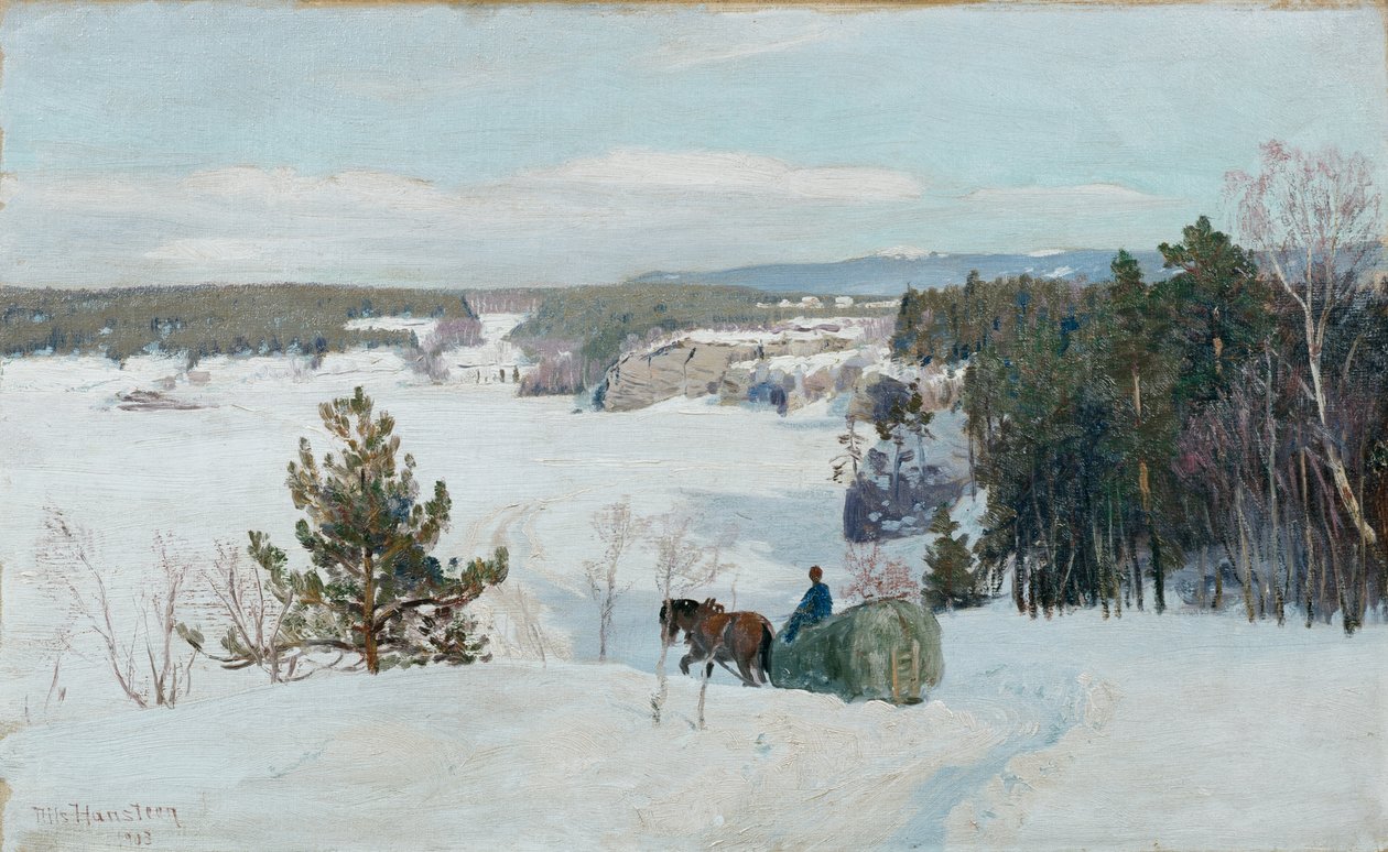 Talvimaisema tekijältä Nils Hansteen