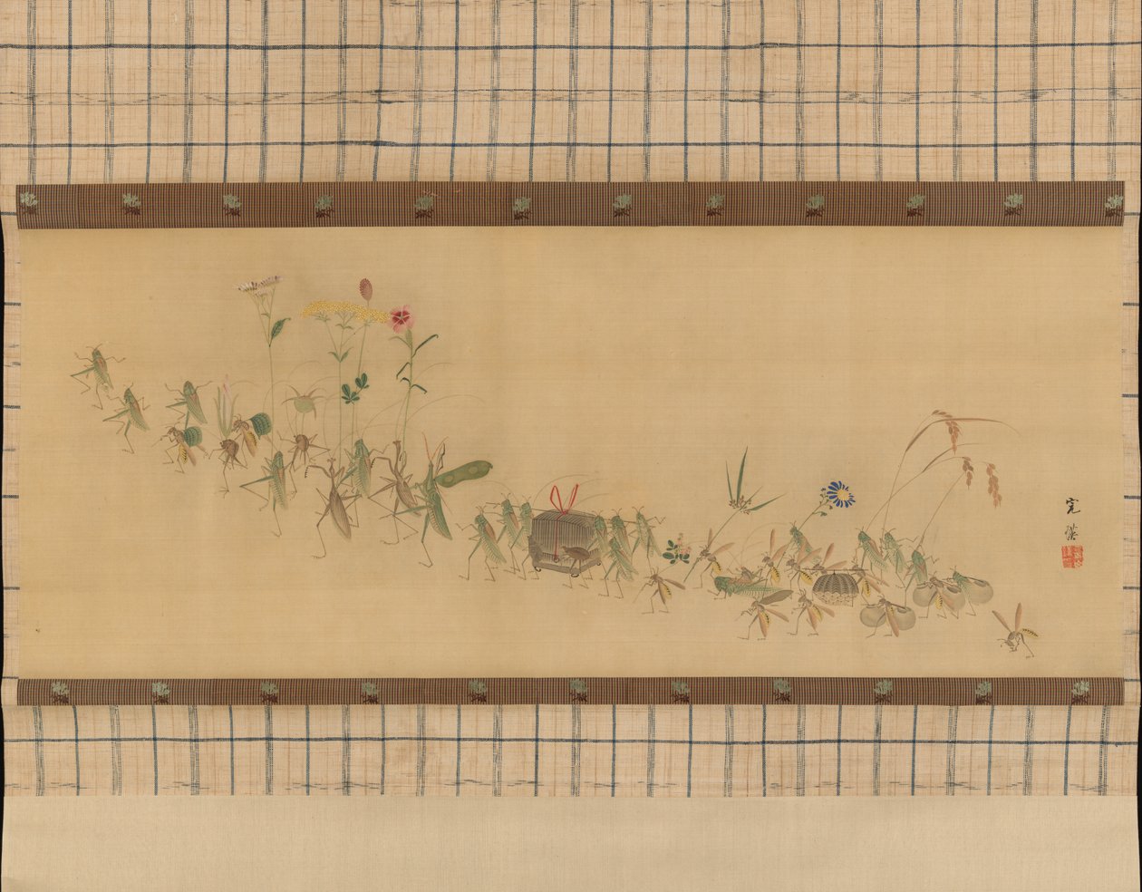 Hyönteisten kulkue, 1800-luku. tekijältä Nishiyama Kan