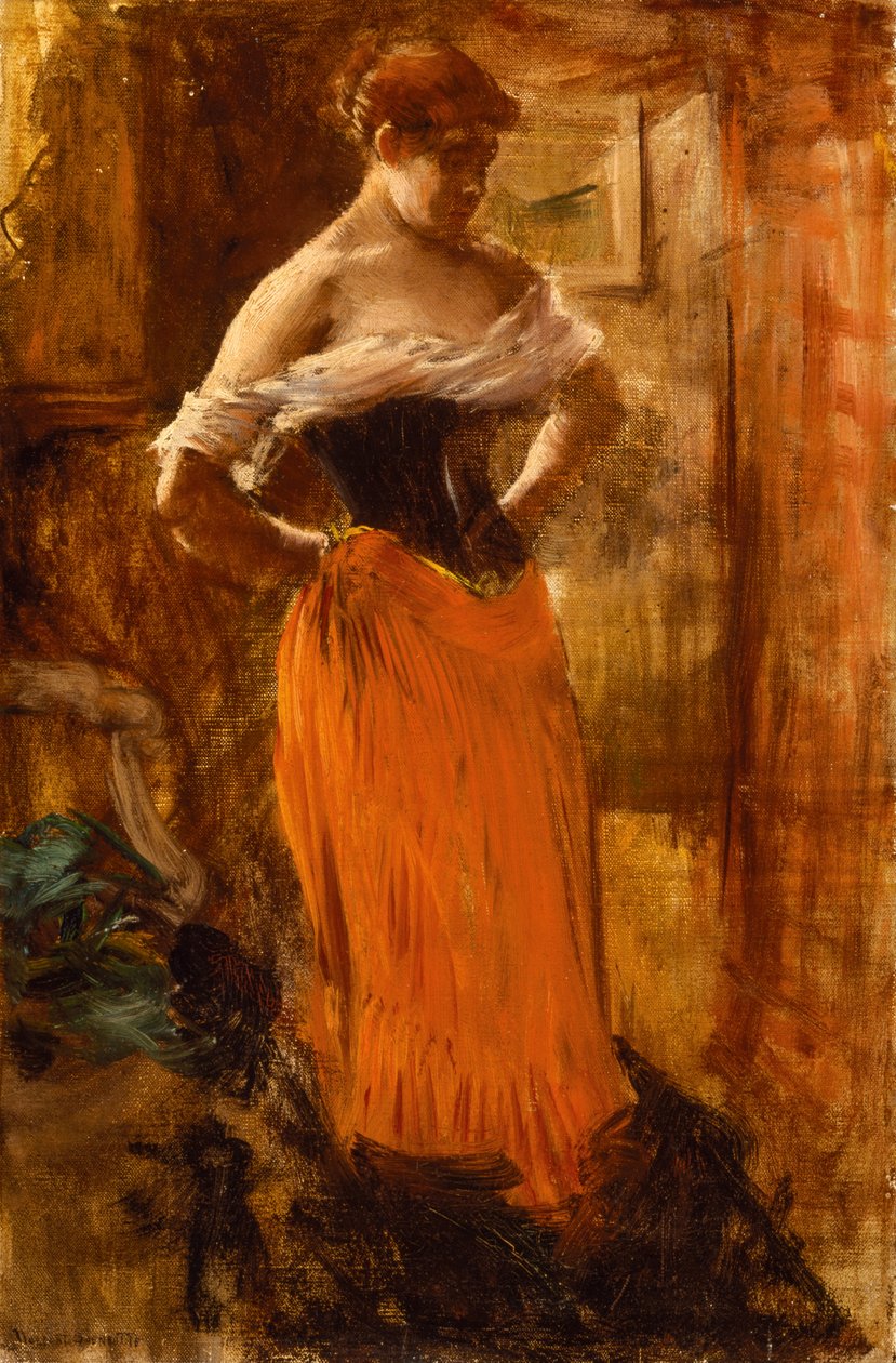La Toilette (öljy kankaalle) tekijältä Norbert Goeneutte