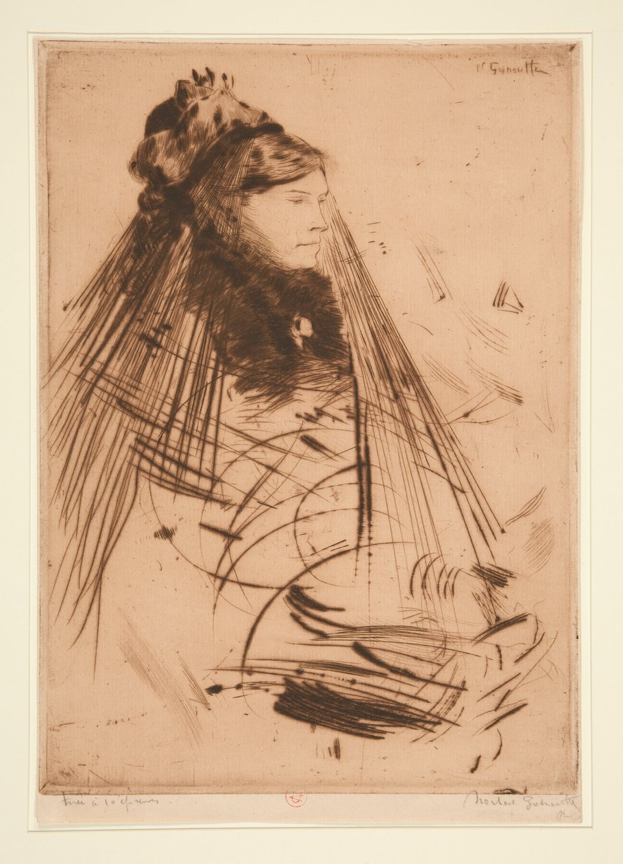Lady in Mourning tekijältä Norbert Goeneutte