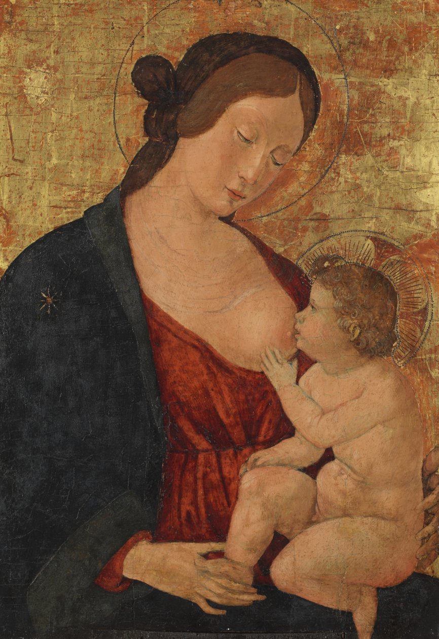 Neitsyt ja lapsi, 1400-luku tekijältä Northern Italian School