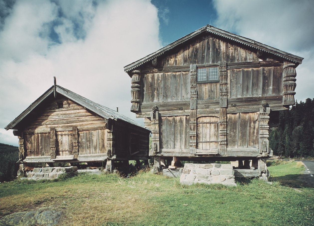 Talonpoikatalot, rakennettu n.1712 tekijältä Norwegian School