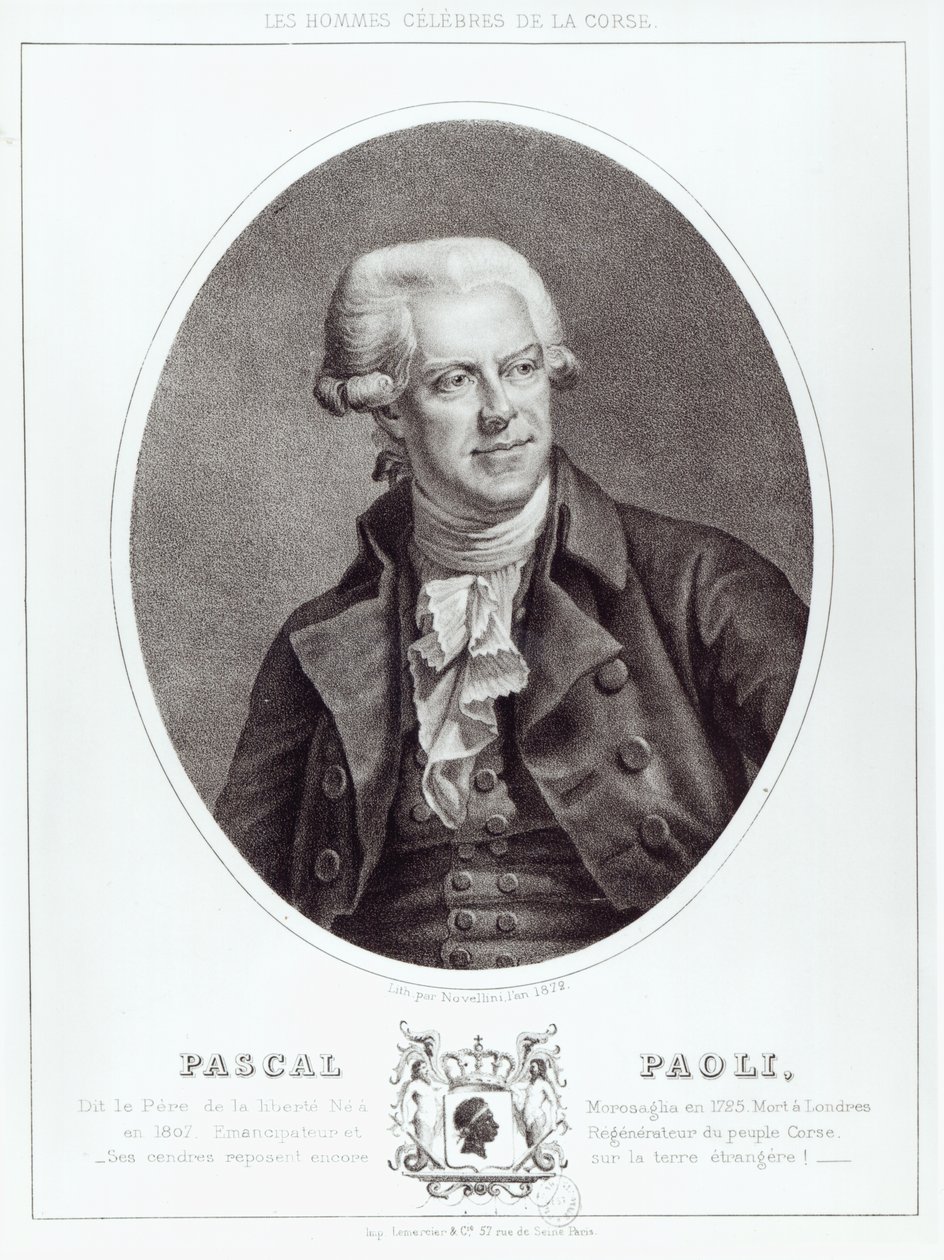 Pascal Paoli, 1872 tekijältä Novellini