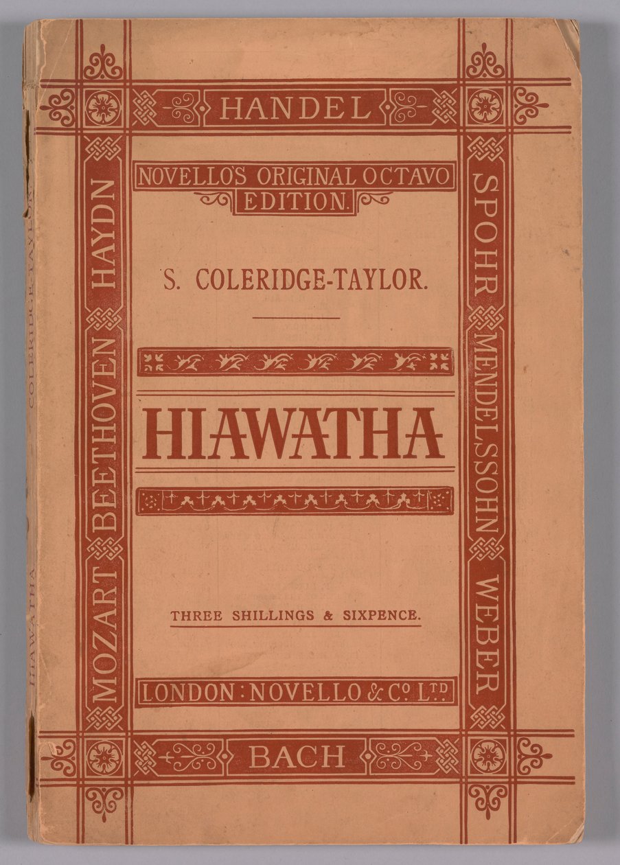 Hiawathan laulu op.30, 1900. tekijältä Novello and Company