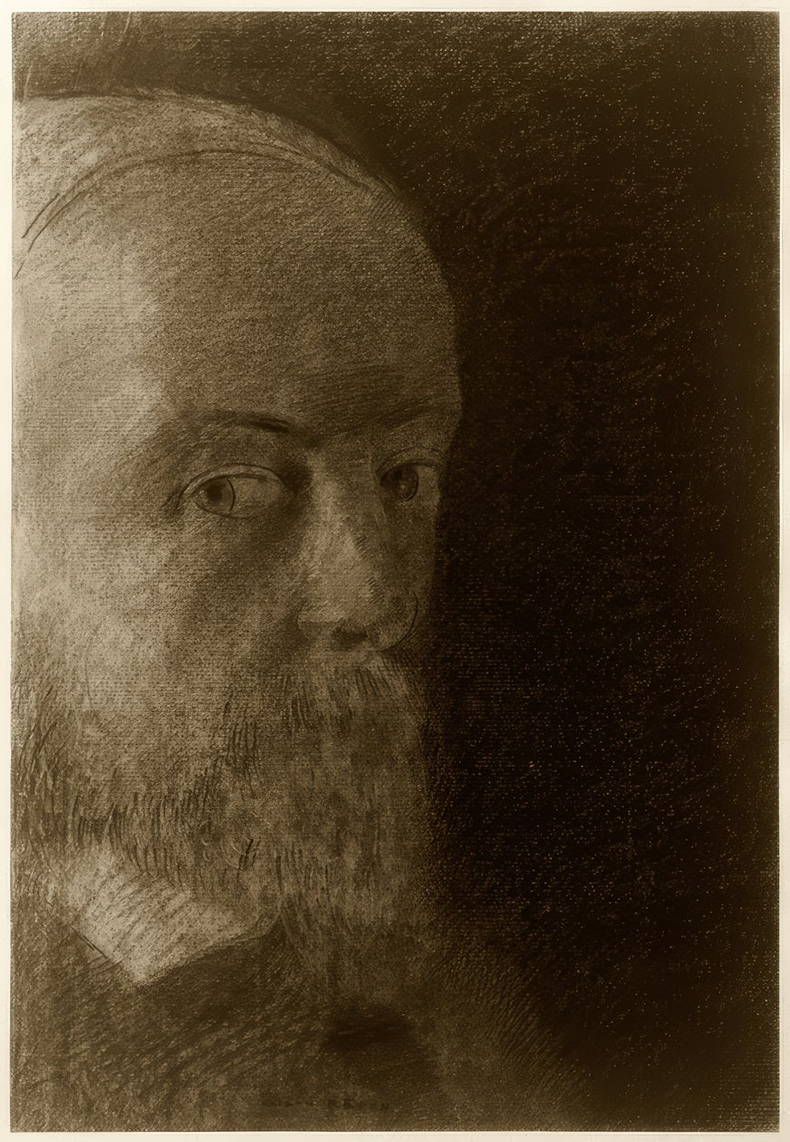 Kopf / Selbstporträt tekijältä Odilon Redon