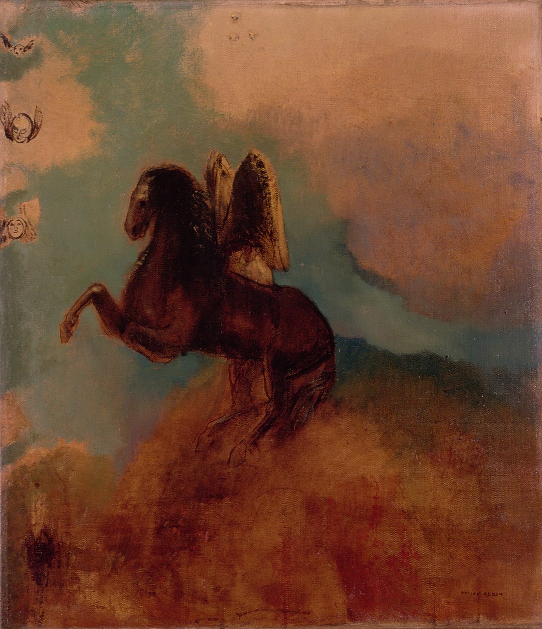 Pegasus, 1914 tekijältä Odilon Redon